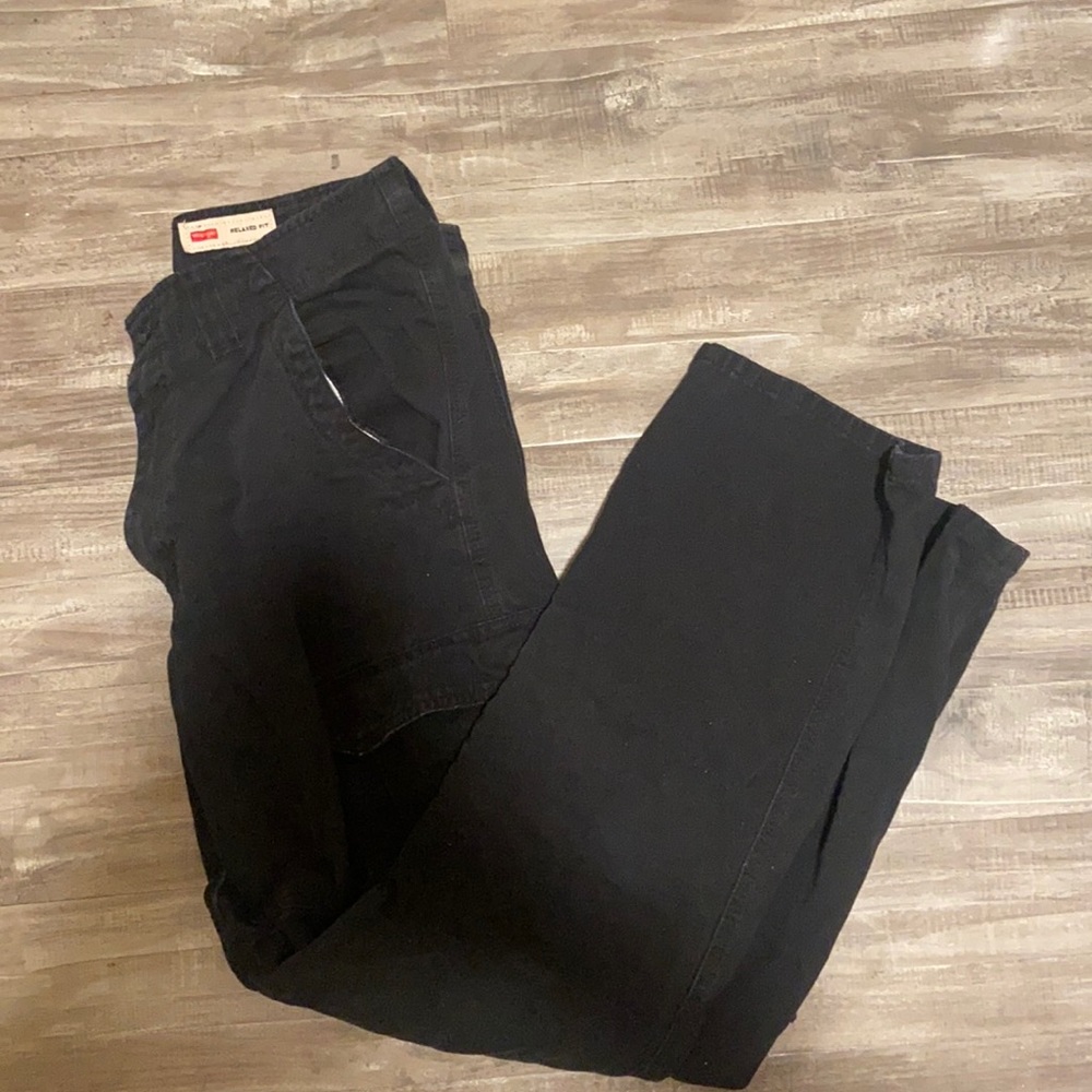 Black cargo pants